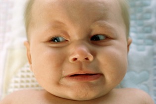 Scared baby